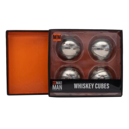 Παγάκια για Whiskey Stainless Steel Μπάλες Μπάσκετ 4τεμ.