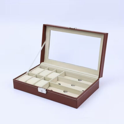 Θήκη από Δερματίνη με διάφανο καπάκι Ταμπά