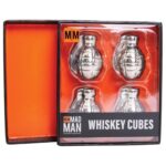 Παγάκια για Whiskey Stainless Steel Χειροβομβίδες 4τεμ.