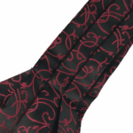 Γραβάτα-φουλάρι τύπου Ascot μπορντώ μαύρο - Image 2