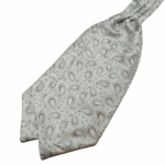 Γραβάτα-φουλάρι τύπου Ascot γκρι ανοιχτό