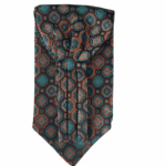 Γραβάτα-φουλάρι τύπου Ascot καφέ πετρόλ - Image 3