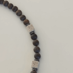 Ροζάριο με μπρονζίτη λάβα και αιματίτη - Image 2