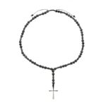 Ροζάριο με λαμπραντορίτη και αιματίτη