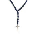 Ροζάριο με λάπις ματ και αιματίτη - Image 2