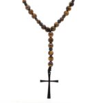 Ροζάριο με μάτι τίγρης και λίθους - Image 2