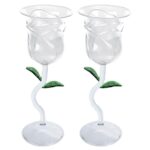 Rose Wine Glass Set