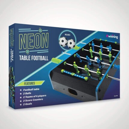 Mini Neon Table Top Football Game