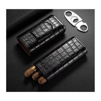 Πουροθήκη 3-θέσεων με κόφτη μαύρο